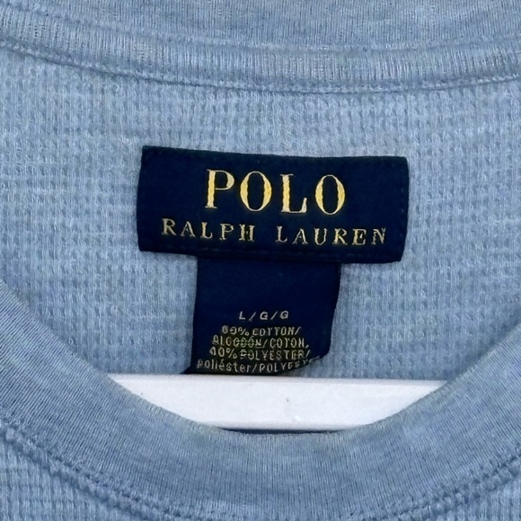 Ralph Lauren Polo Pull Over Knit Shirt Size L - Picture 6 of 8
